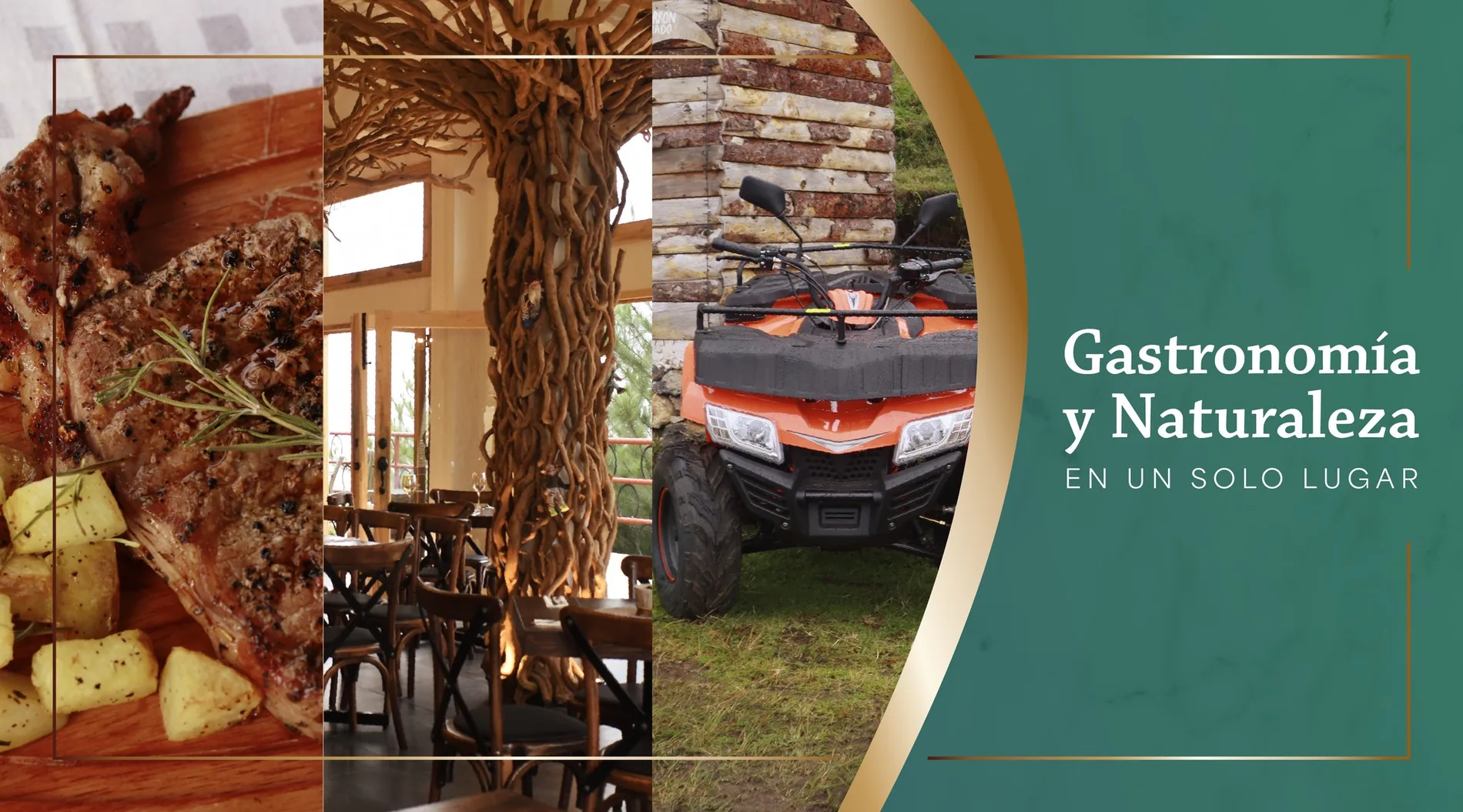 Promocional gastronomía y naturaleza