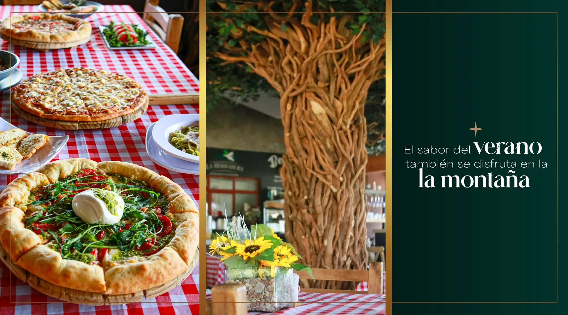 Pizzas y restaurante de montaña